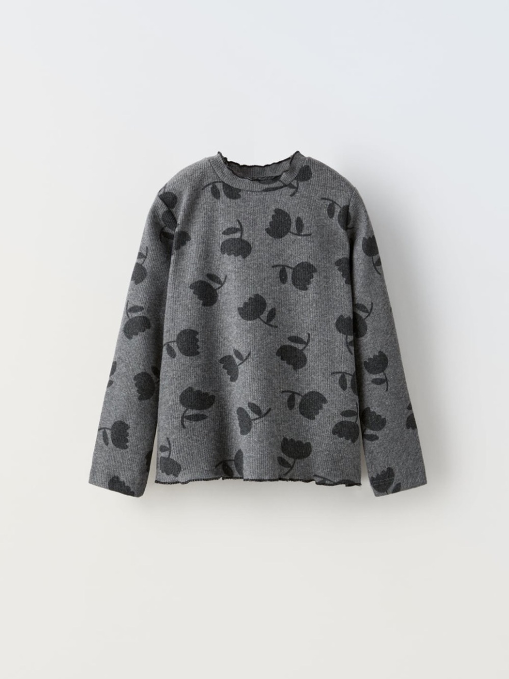 NWT Zara 9-12m floral soft touch long sleeve shirt